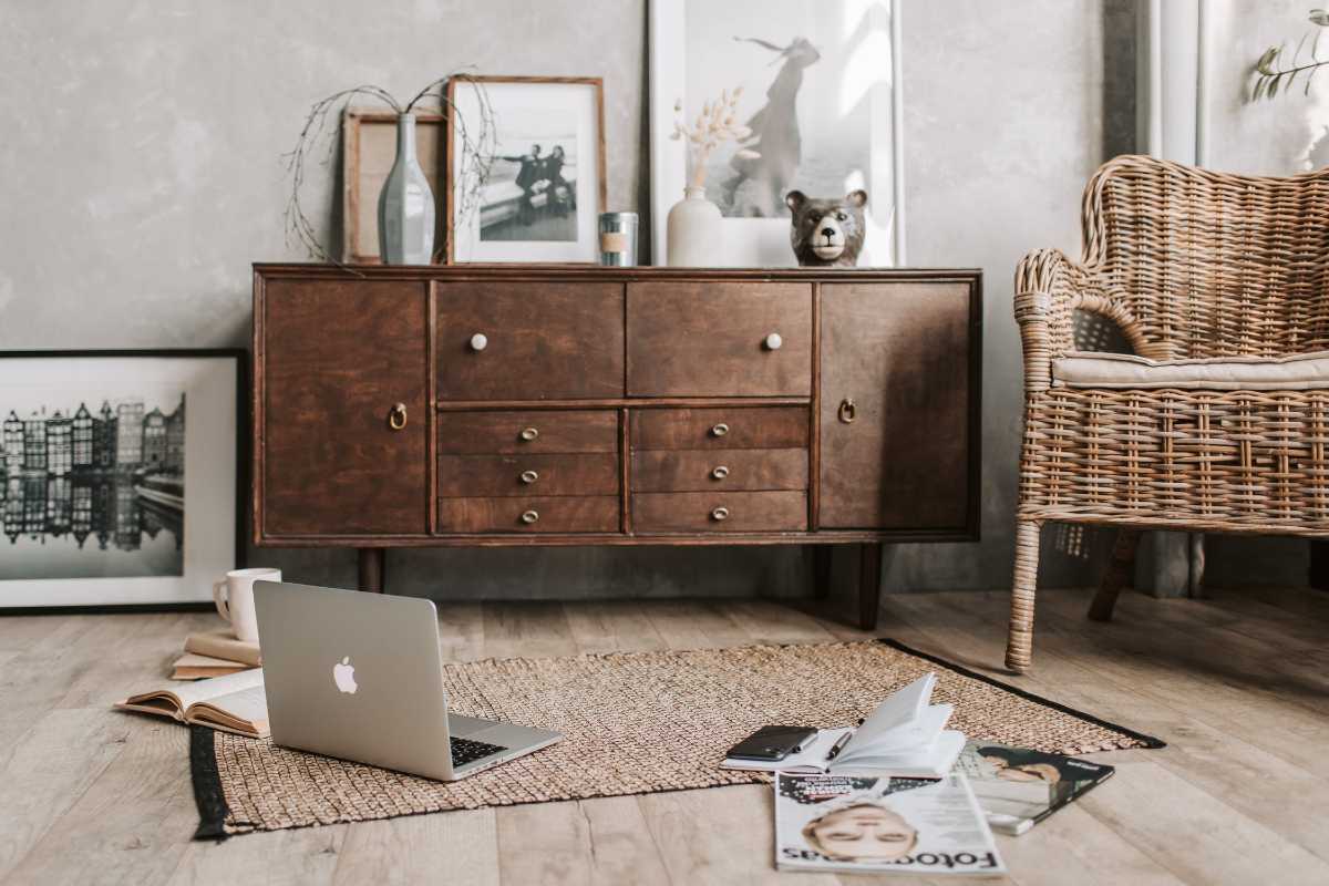 Meble vintage w nowoczesnym wnętrzu